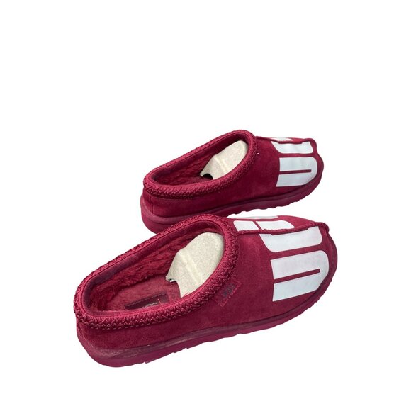 UGG Womens Red Tasman Chopd Suede Slip-On Mules Size 9 SKU 9024 - Picture 4 of 13
